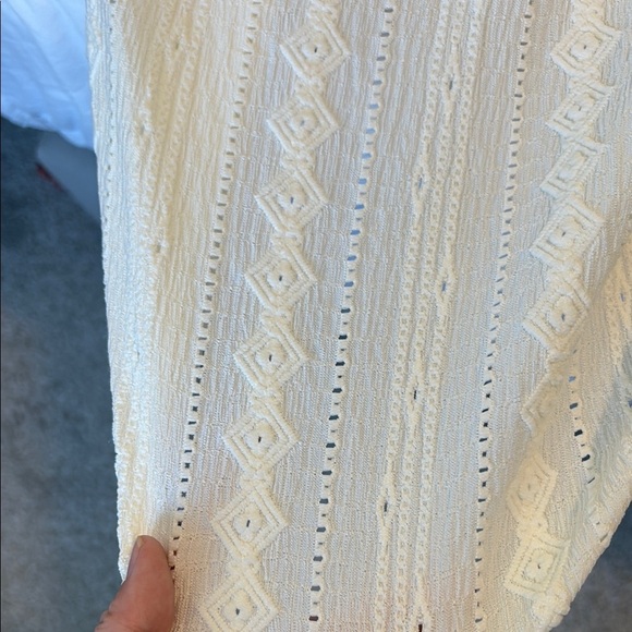 Frye Ivory Button-Accent peasant Blouse - Picture 7 of 7